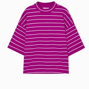 NWT COS Oversized T with on trend mock neckline.